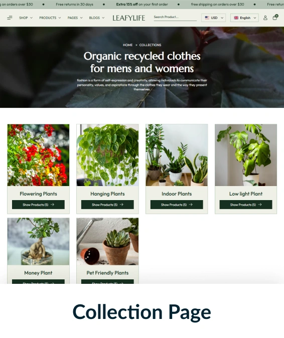 Leafylife Shopify Theme