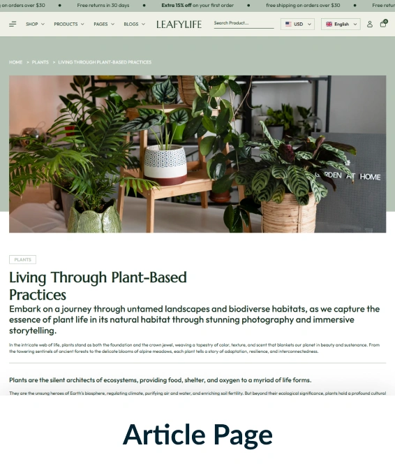 Leafylife Shopify Theme