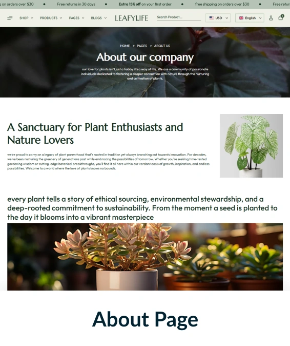 Leafylife Shopify Theme