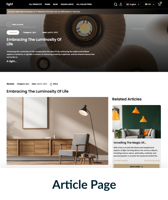 Light Shopify Theme