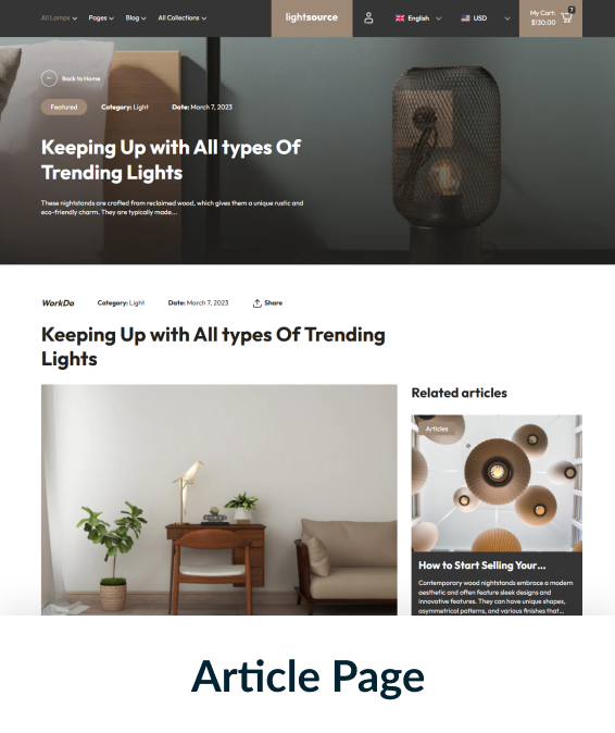 Light Source Shopify Theme