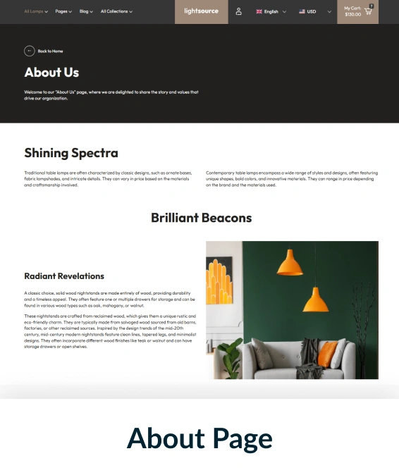 Light Source Shopify Theme