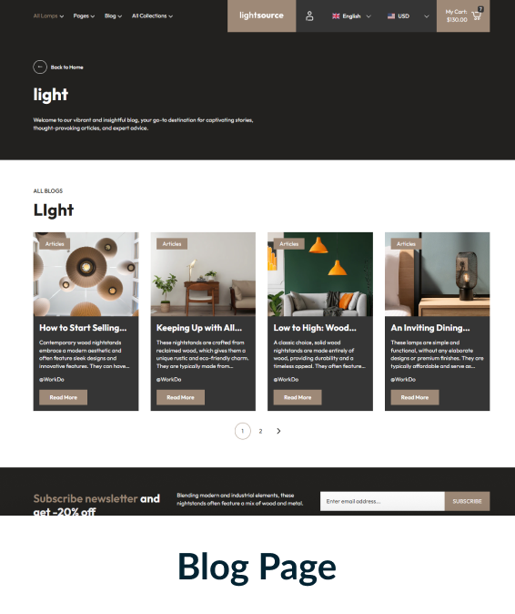 Light Source Shopify Theme