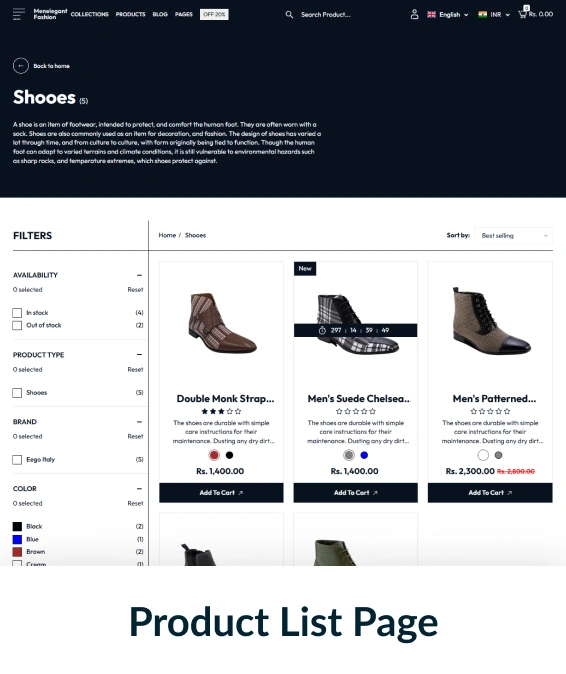 Men Elegant Fashion Shopify Theme