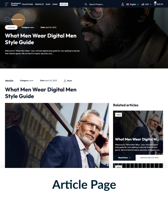 Men Elegant Fashion Shopify Theme
