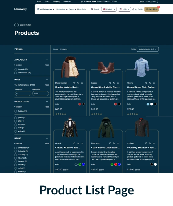 Mens Only Shopify Theme
