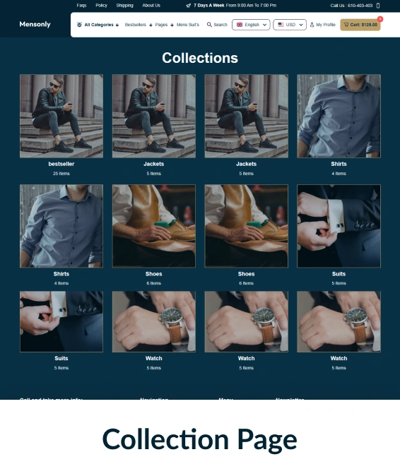 Mens Only Shopify Theme