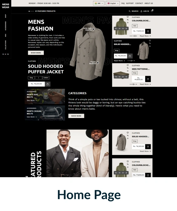 Menswear Shopify Theme