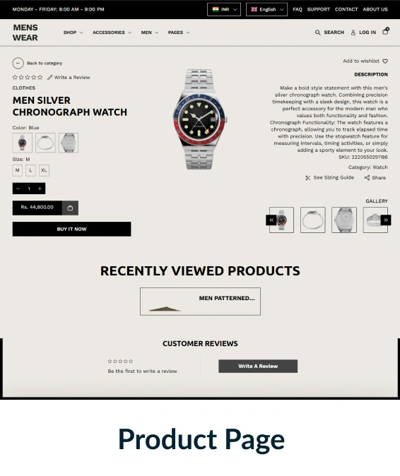 Menswear Shopify Theme