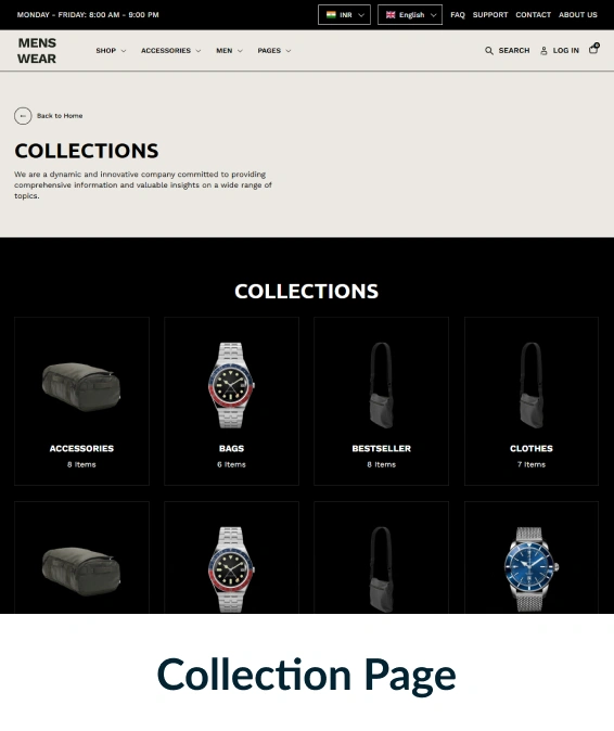 Menswear Shopify Theme