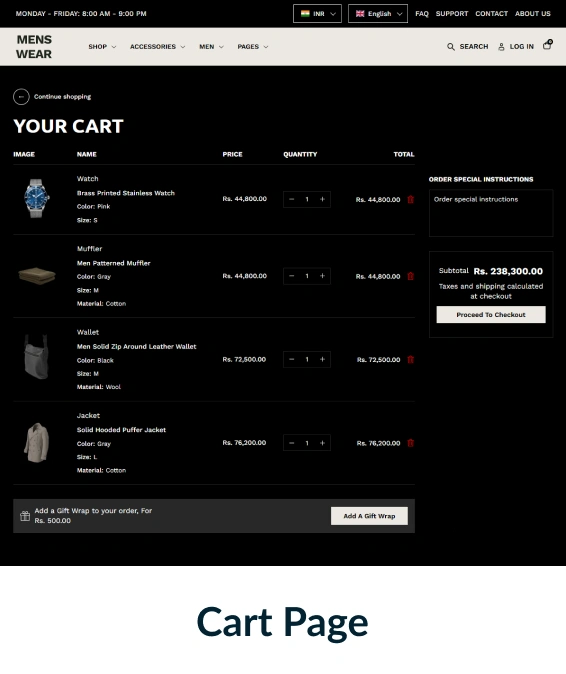 Menswear Shopify Theme