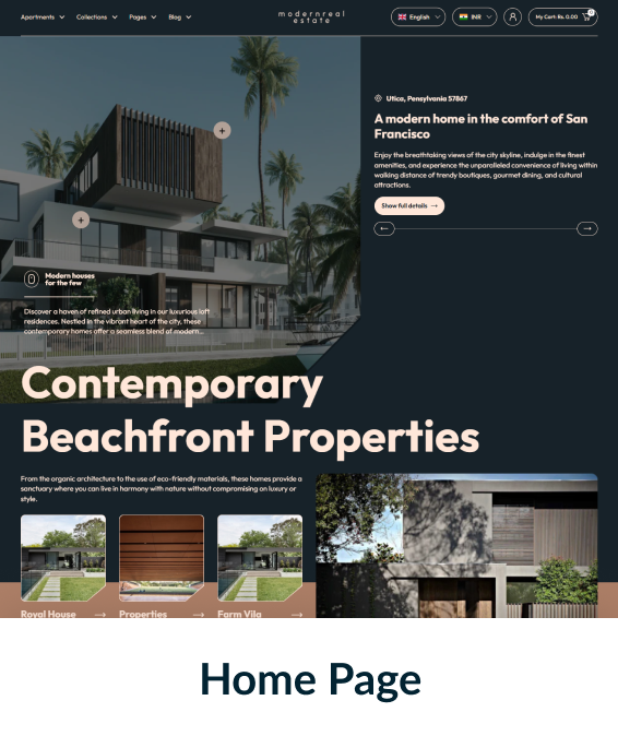 Modern Real Estate Shopify Theme