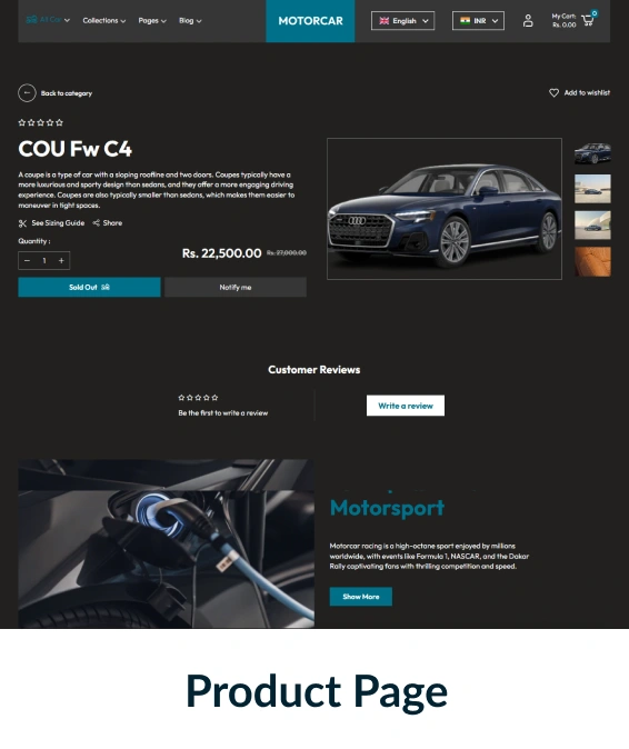 Motorcar Shopify Theme