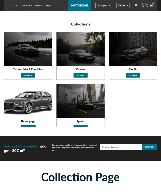 Motorcar Shopify Theme