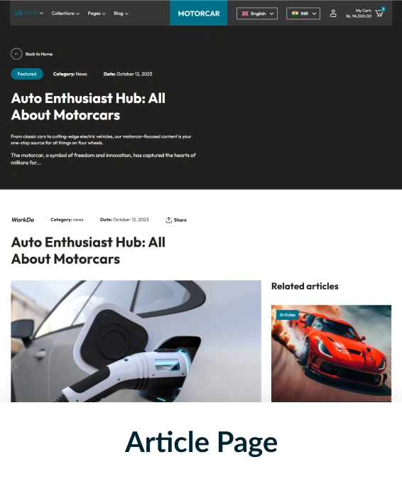 Motorcar Shopify Theme