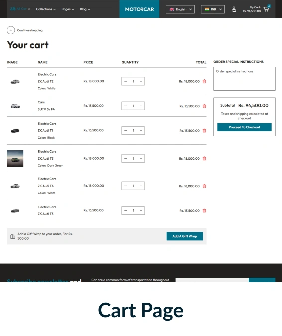 Motorcar Shopify Theme