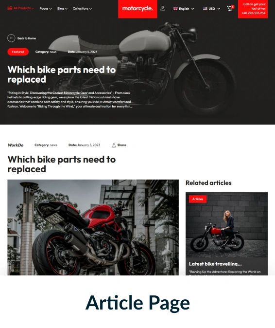 Motorcycle Shopify Theme