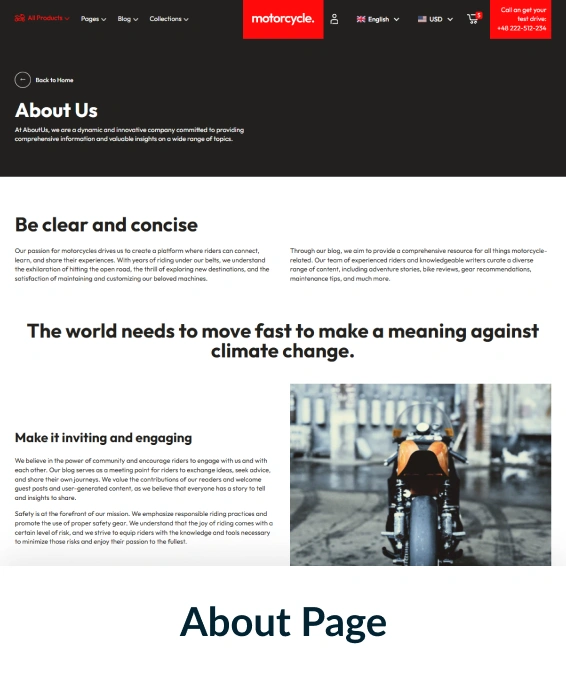 Motorcycle Shopify Theme