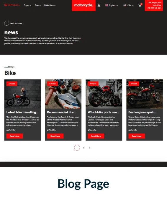 Motorcycle Shopify Theme
