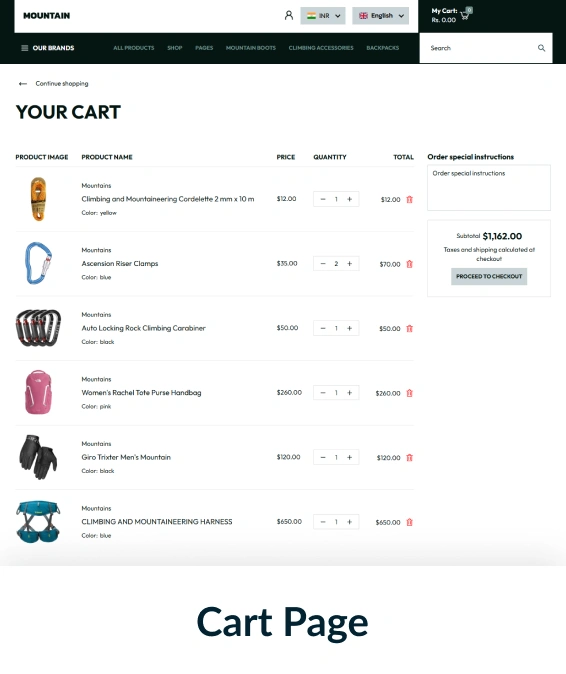 Mountains Shopify Theme
