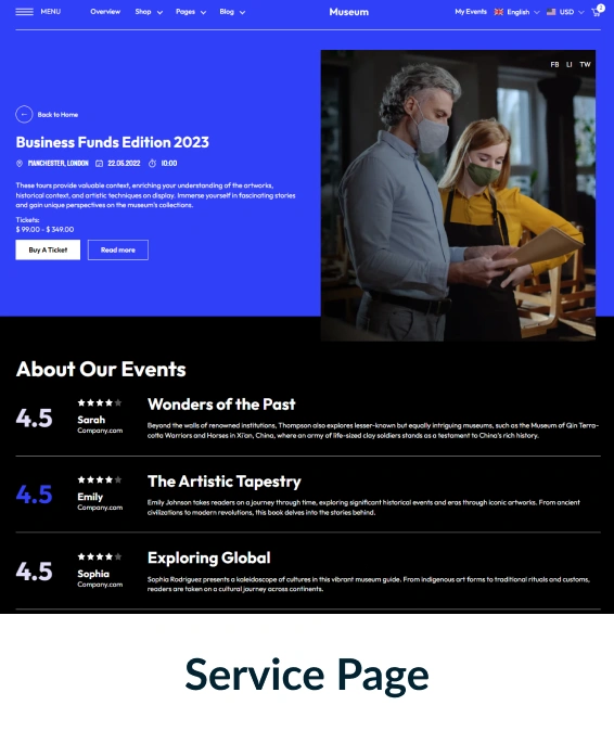 Museum Shopify Theme