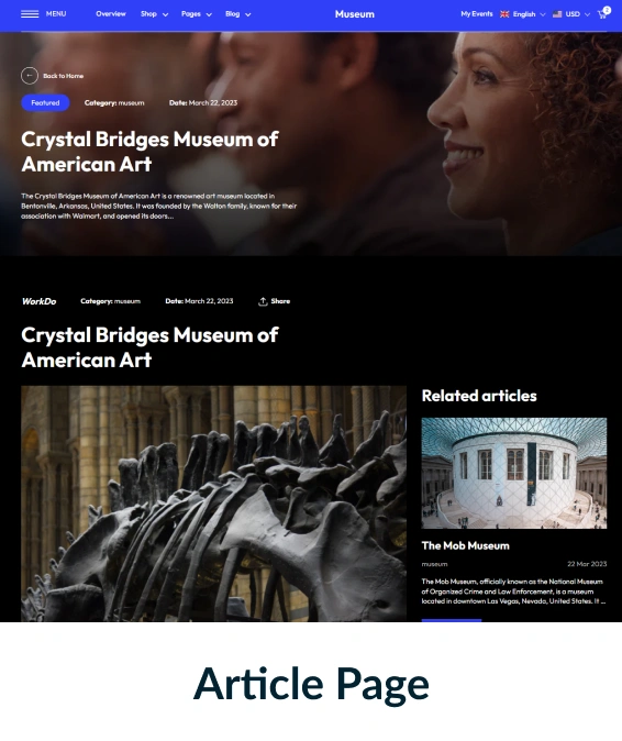 Museum Shopify Theme