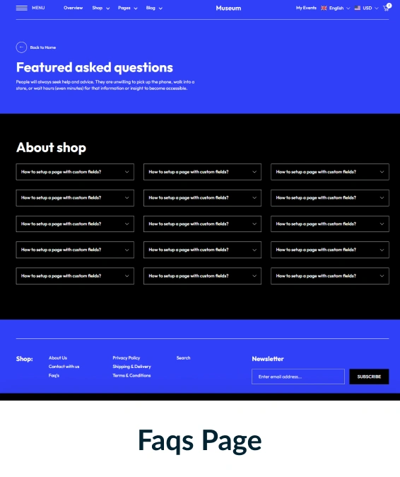 Museum Shopify Theme