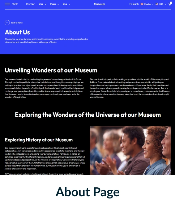 Museum Shopify Theme
