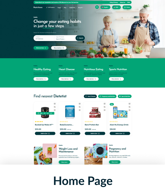 Nutritions Shopify Theme