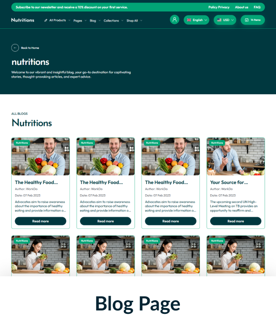 Nutritions Shopify Theme