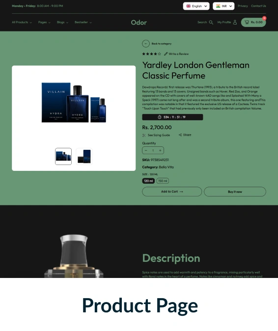 Odor Shopify Theme