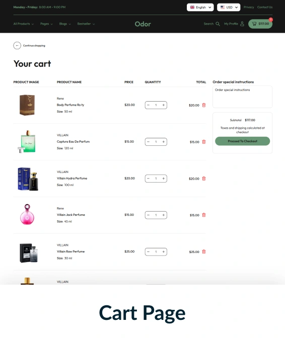 Odor Shopify Theme