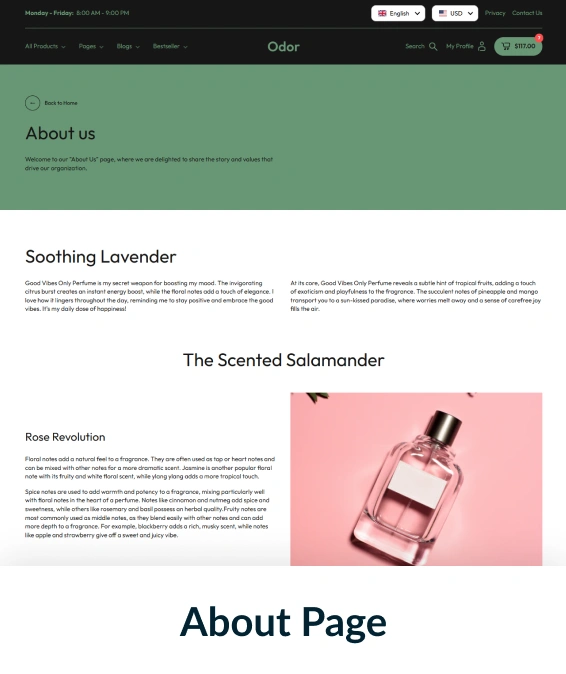 Odor Shopify Theme