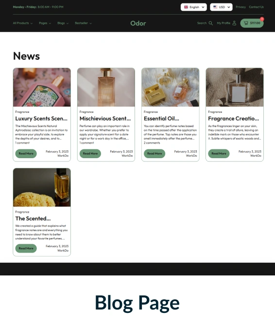 Odor Shopify Theme