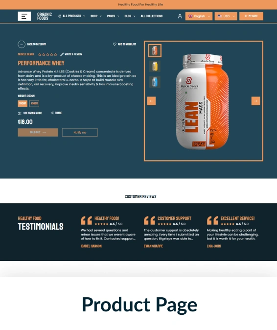 Organic Foods Shopify Theme