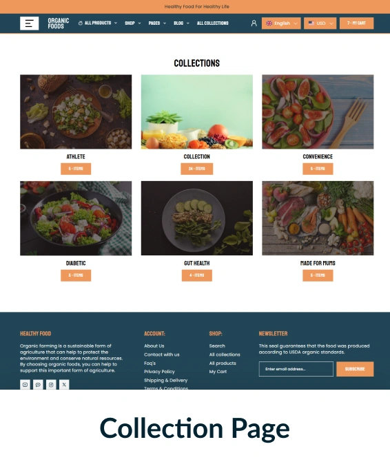 Organic Foods Shopify Theme