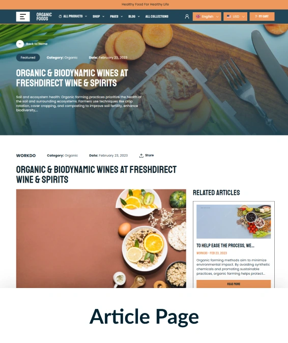 Organic Foods Shopify Theme