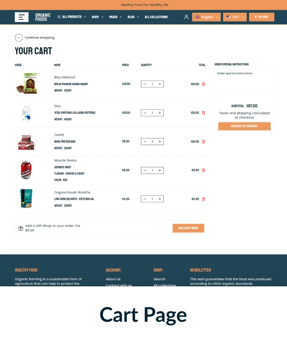 Organic Foods Shopify Theme