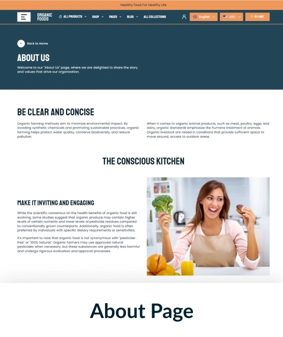 Organic Foods Shopify Theme