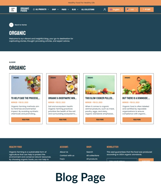 Organic Foods Shopify Theme