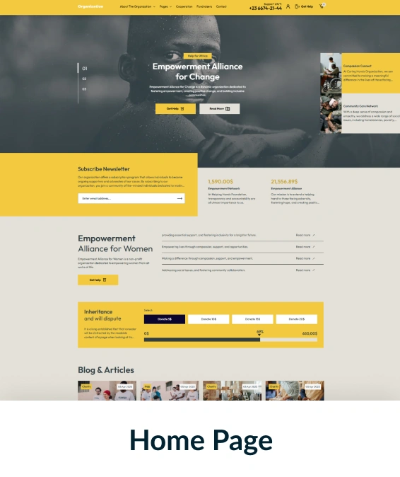 Organization Shopify Theme