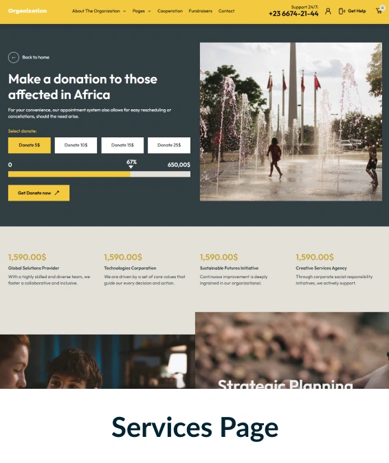 Organization Shopify Theme