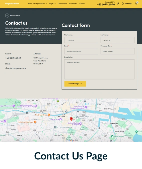 Organization Shopify Theme