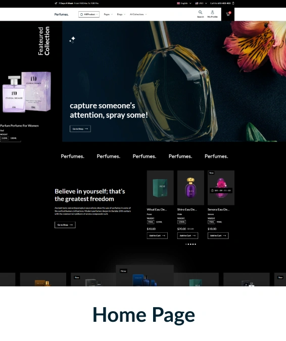 Perfumes Shopify Theme