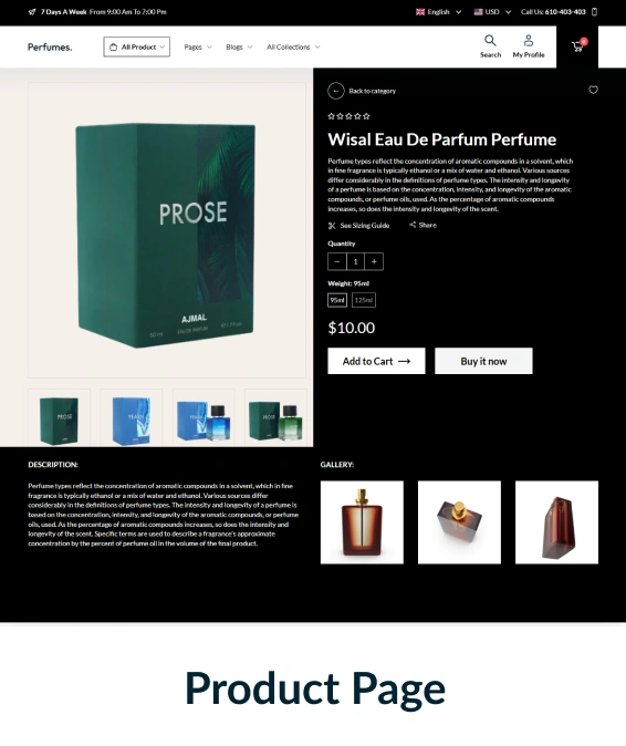 Perfumes Shopify Theme