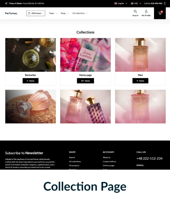 Perfumes Shopify Theme