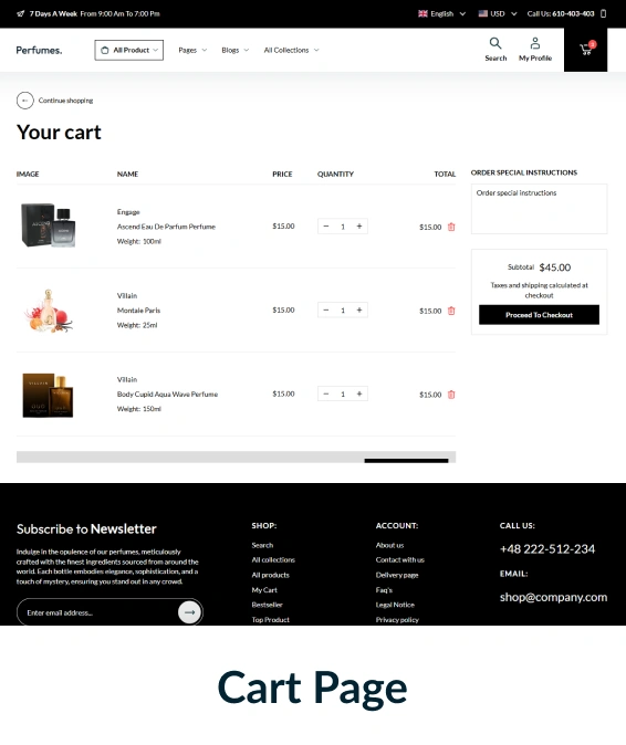 Perfumes Shopify Theme