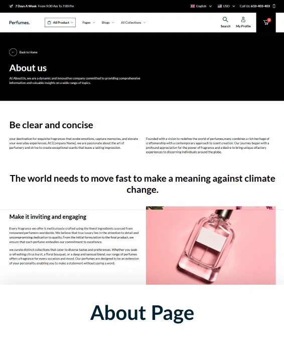 Perfumes Shopify Theme