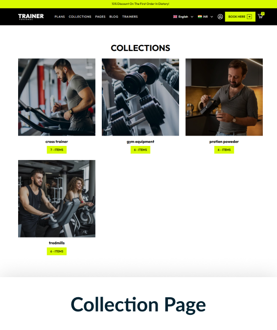 Personal Trainer Shopify Theme
