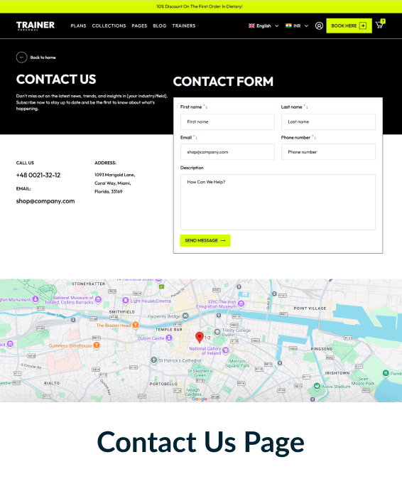 Personal Trainer Shopify Theme